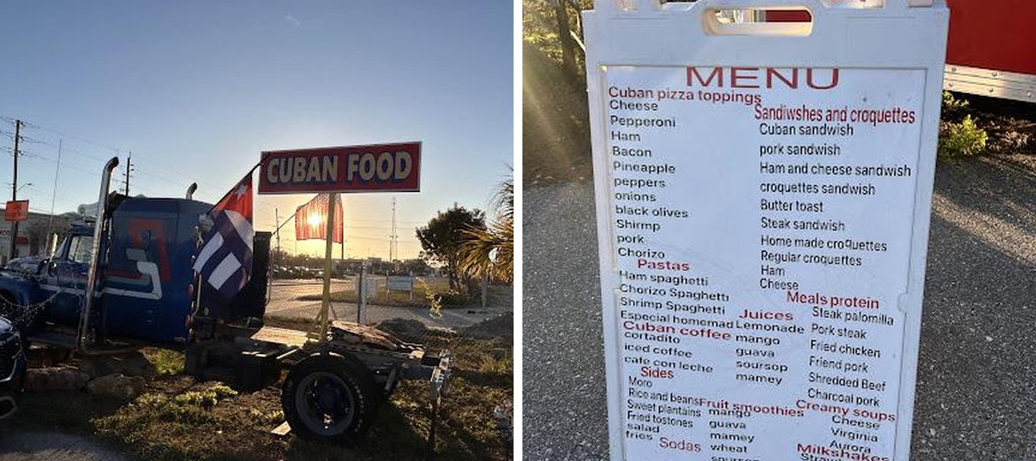 Andy's Cuban Pizza Menu